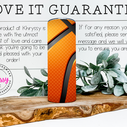 Swish & Sip Personalized Basketball 20oz Tumbler with Straw