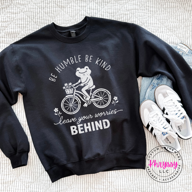 Heavyweight crewneck sweatshirt styled with leggings, showing the full pastel Jeremiah 29:11 lettering.