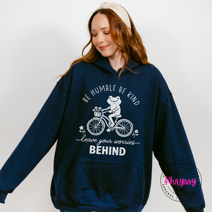 Close-up of the For I Know The Plans faith design on a cozy pullover hoodie.