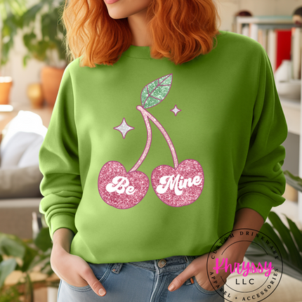 Sweetheart Style: 'Be Mine Cherry' Valentine's Day Unisex Shirt
