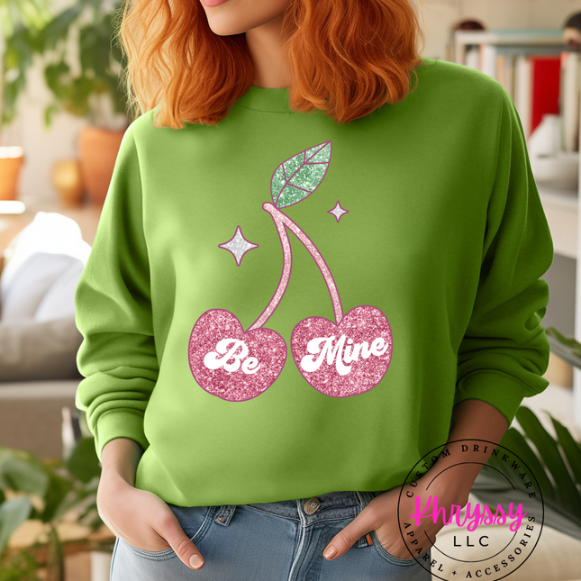 Sweetheart Style: 'Be Mine Cherry' Valentine's Day Unisex Shirt