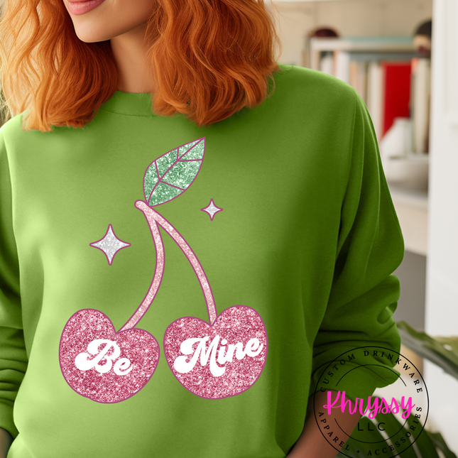 Sweetheart Style: 'Be Mine Cherry' Valentine's Day Unisex Shirt