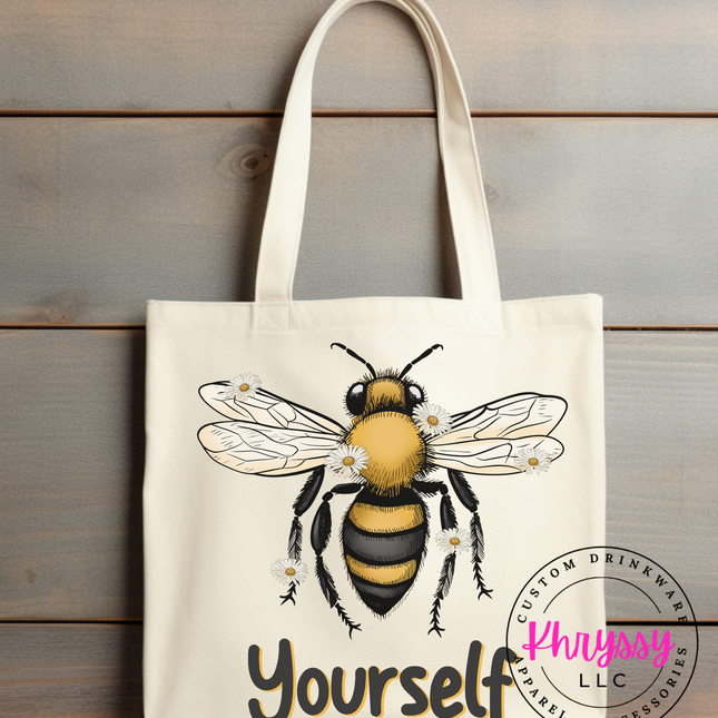Bee Yourself Canvas Tote Bag