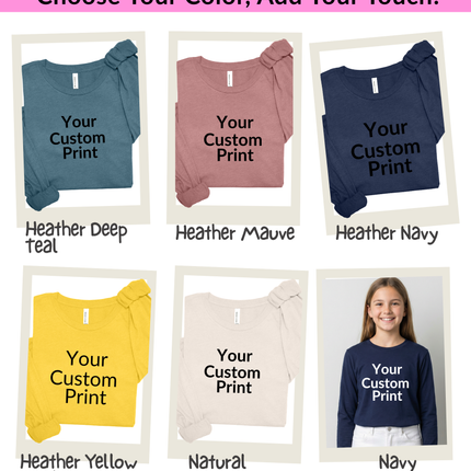 Child Bella+Canvas Custom Canvas Print- Express Your Unique Style