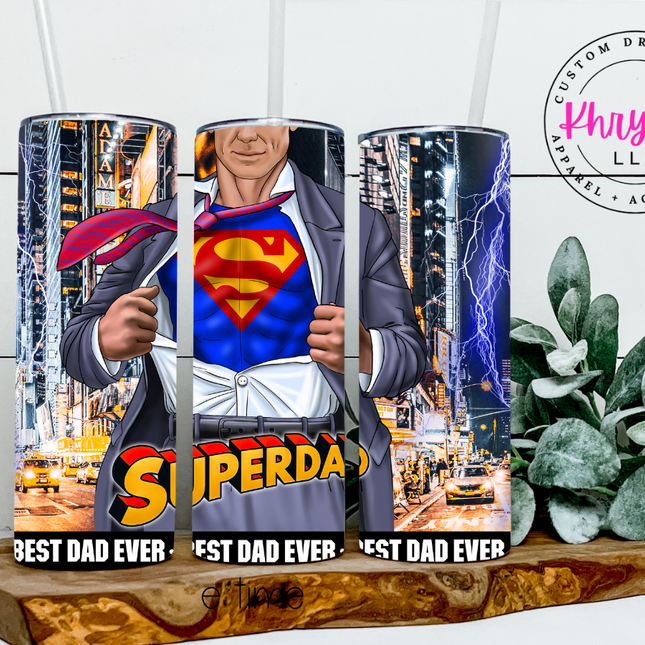 Super Dad 20oz Tumbler with Straw