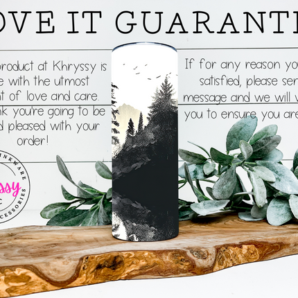 Wilderness Warrior Black Bear Hunter 20oz Tumbler with Straw