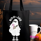 Boo-Jee Ghost with Animal Print Bag
