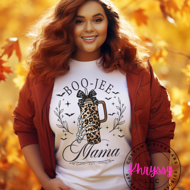 Leopard Print Cup BOO-JEE Mama Unisex Shirt