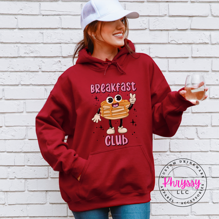 Breakfast Club Retro Pancake Hoodie | Cute Brunch Gift for Her