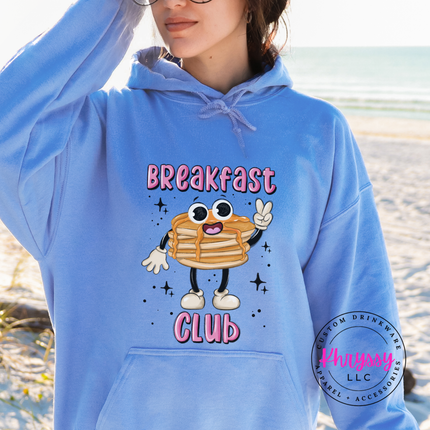 Breakfast Club Retro Pancake Hoodie | Cute Brunch Gift for Her