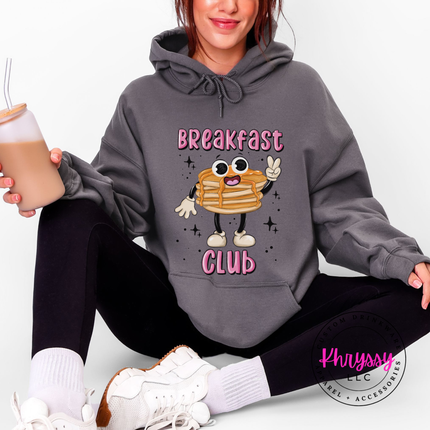 Breakfast Club Retro Pancake Hoodie | Cute Brunch Gift for Her