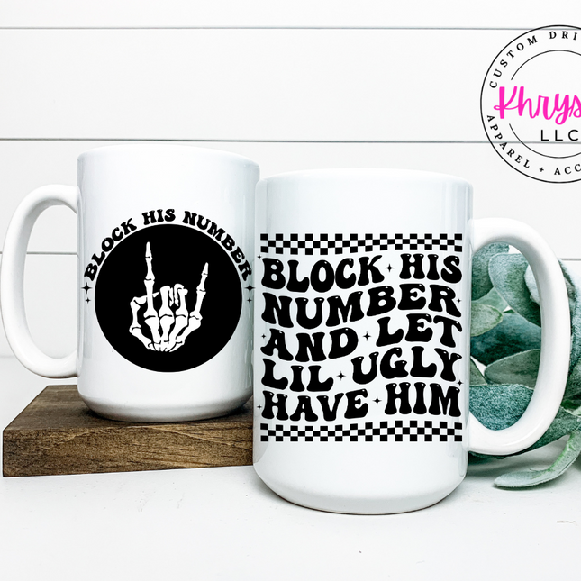 Block His Number 15oz Coffee Mug