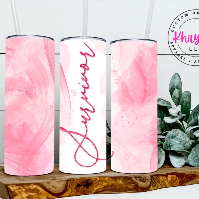 Survivor's Pride 20oz Tumbler with Straw