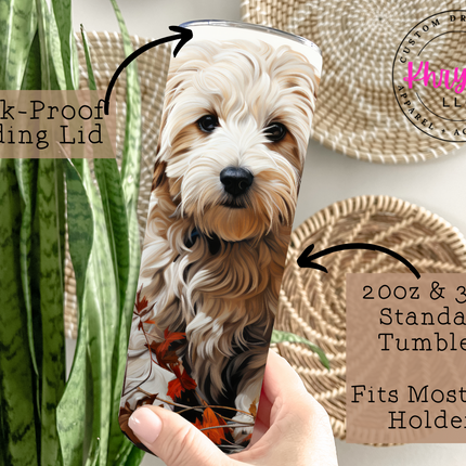 Cozy Canine 20oz Fall Tumbler with Straw