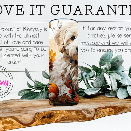 Cozy Canine 20oz Fall Tumbler with Straw