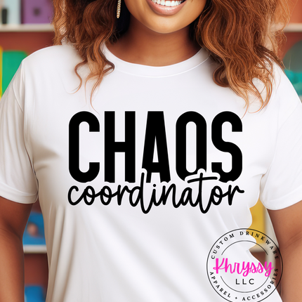 Chaos Coordinator: Mastering the Art of Organized Disorder Unisex Shirt