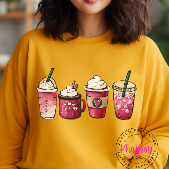 Caffeine Couture: Unisex 'Love Brewed' Coffee Mug Shirt