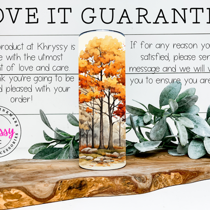 Autumn Blaze Colorful Leaves 20oz Tumbler with Straw