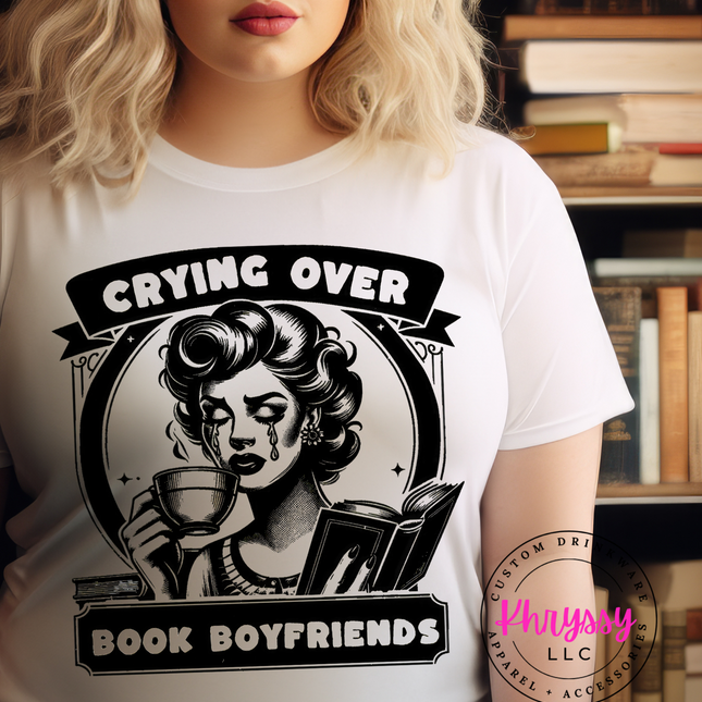 Crying Over Book Boyfriends Unisex Shirt