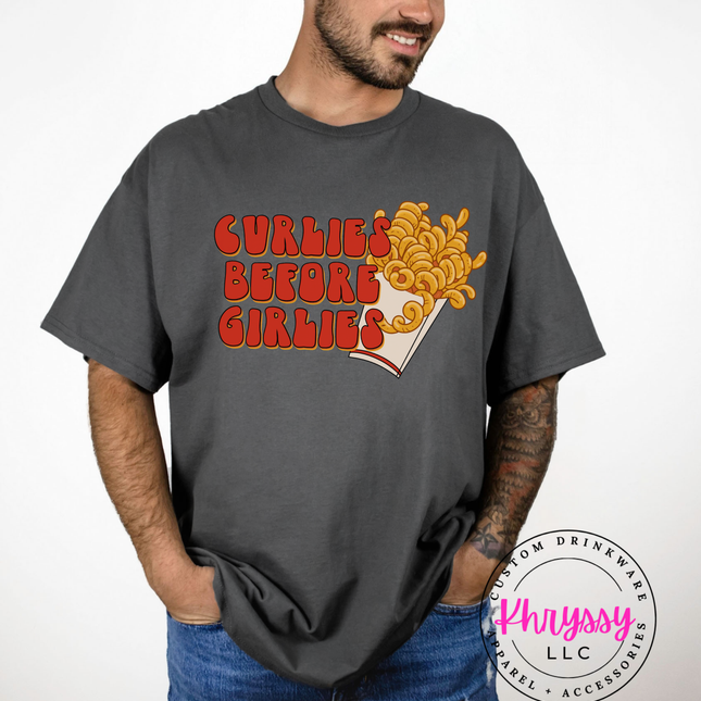 Curlies Before Girlies Unisex Shirt