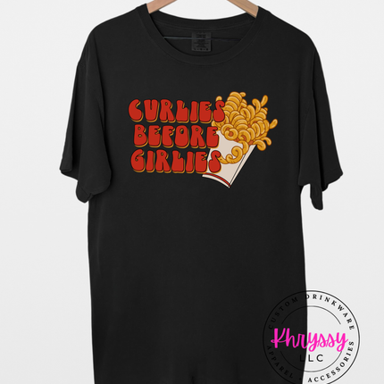 Curlies Before Girlies Unisex Shirt