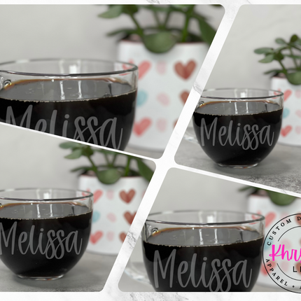 Clear Glass 16oz Custom Mug