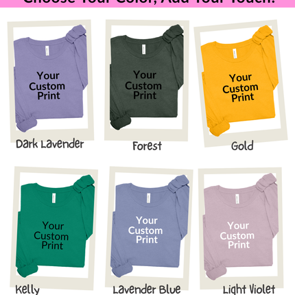 Adult Bella+Canvas Custom Canvas Print- Express Your Unique Style