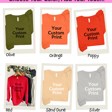 Adult Bella+Canvas Custom Canvas Print- Express Your Unique Style