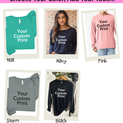 Adult Bella+Canvas Custom Canvas Print- Express Your Unique Style