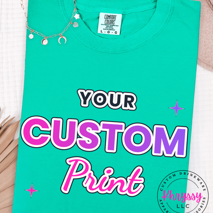 Adult Comfort Colors Custom Print Long Sleeve- Express Your Unique Style