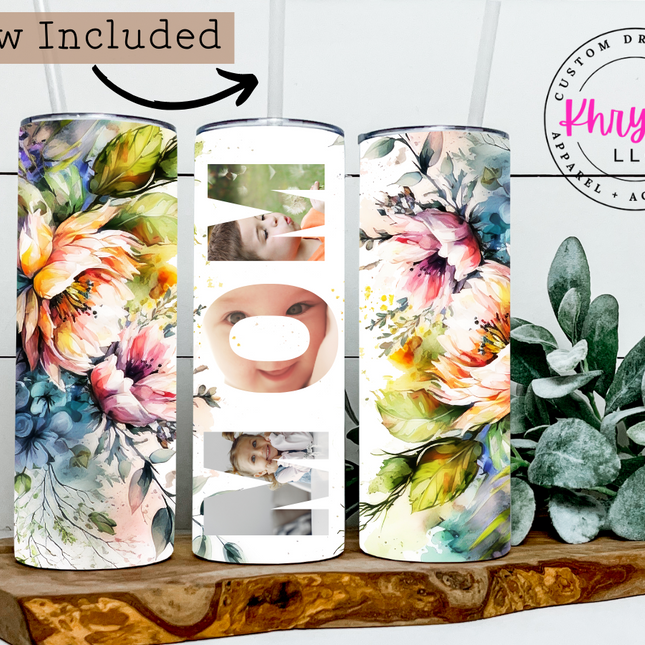 Custom Mom Photo Tumbler