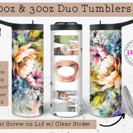 Custom Mom Photo Tumbler