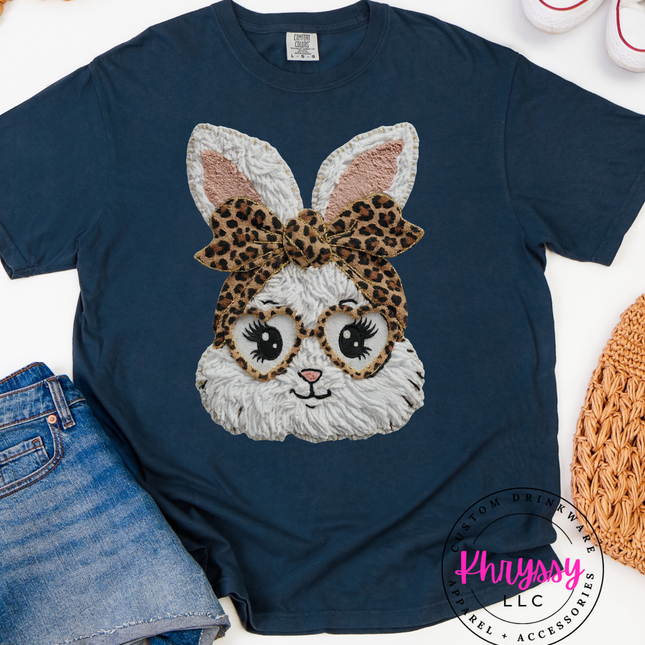 Leopard Print Bunny T-Shirt – Easter Graphic Apparel
