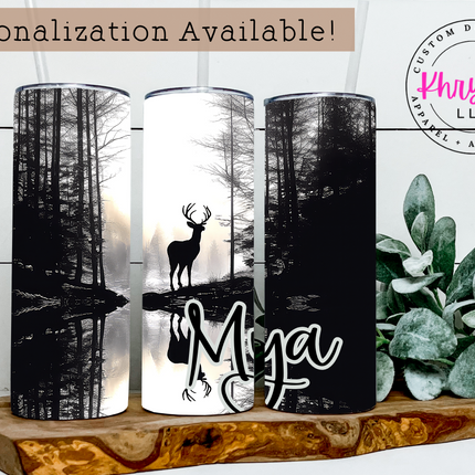 Dark Deer 20oz Tumbler with Straw