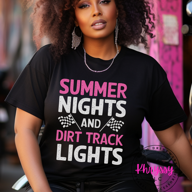 Summer Nights and Dirt Track Lights Unisex Shirt