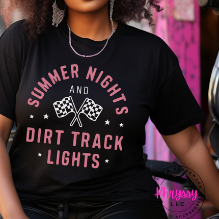 Summer Nights and Dirt Track Lights Unisex Shirt