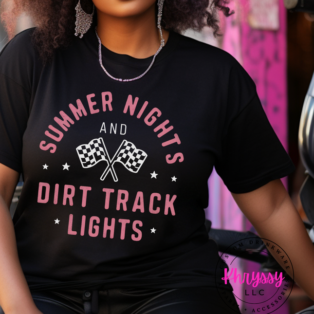 Summer Nights and Dirt Track Lights Unisex Shirt