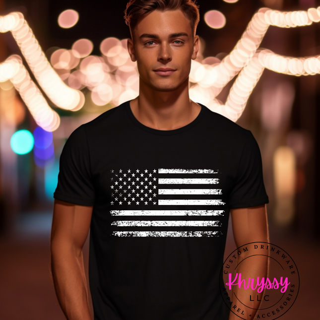 Distressed American Flag Unisex Shirt