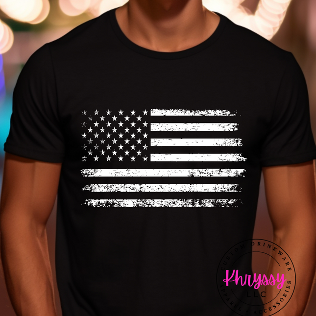 Distressed American Flag Unisex Shirt
