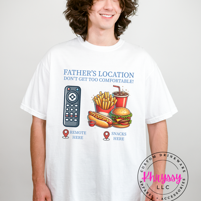 Father’s Location Remote And Snacks — Don’t Get Too Comfortable