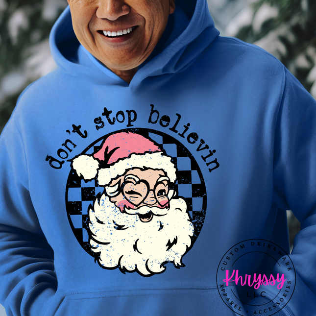 Don't Stop Believing Unisex Santa Shirt