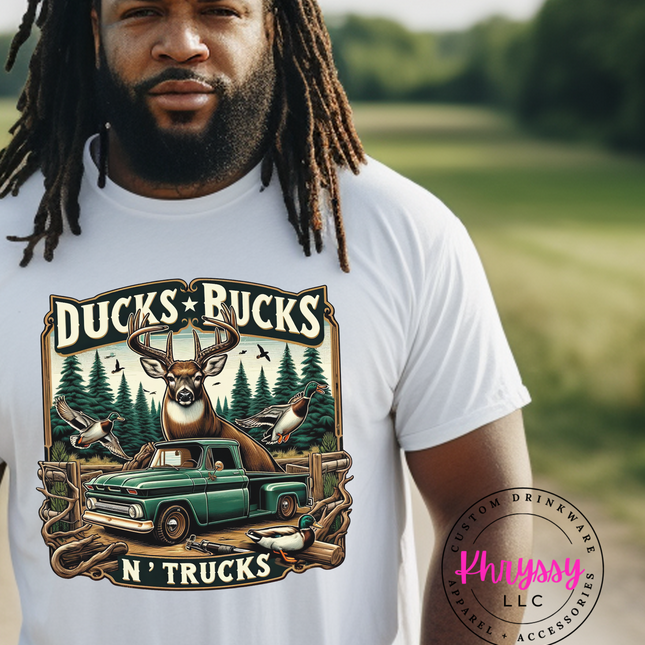 Ducks, Bucks N' Trucks Outdoor Enthusiast Unisex Shirt!