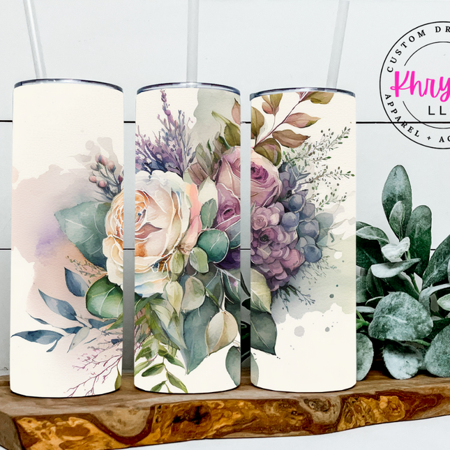 Enchanted Bouquet 20oz Tumbler with Straw