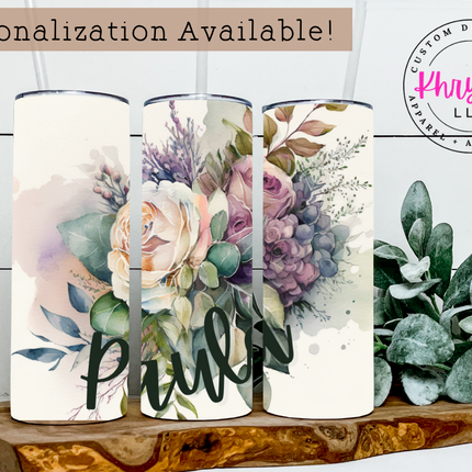 Enchanted Bouquet 20oz Tumbler with Straw