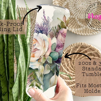 Enchanted Bouquet 20oz Tumbler with Straw