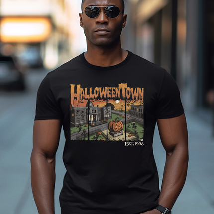 Halloween Town T-Shirt | Vintage Halloween Graphic Tee | Spooky Autumn Apparel