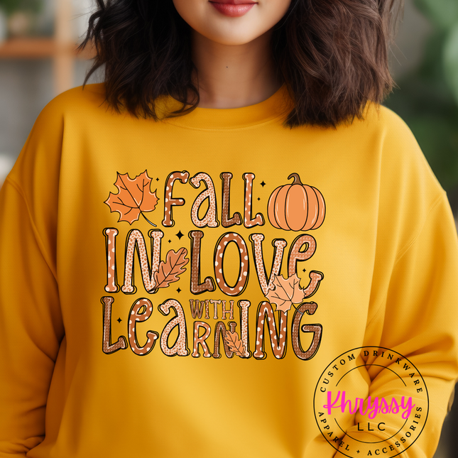 Fall in Love With Learning Unisex Shirt