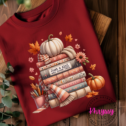 Just A Girl Who Loves Books Unisex Shirt