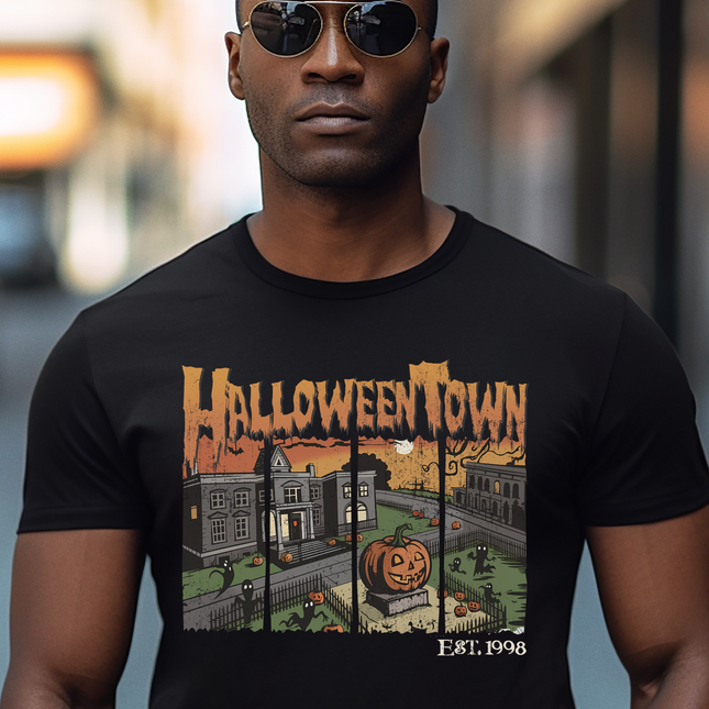 Halloween Town T-Shirt | Vintage Halloween Graphic Tee | Spooky Autumn Apparel