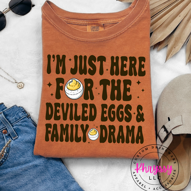 Funny Deviled Eggs & Family Drama Unisex T-Shirt - Perfect for Holiday Gatherings
